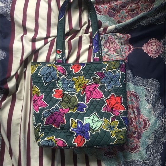 Vera Bradley Handbags - Falling flowers vera Bradley tote bag